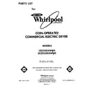 Whirlpool GCE2500XMW0 front cover diagram