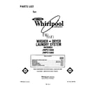 Whirlpool JWP21000 front cover diagram