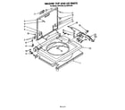 Whirlpool JWP21000 washer top and lid diagram