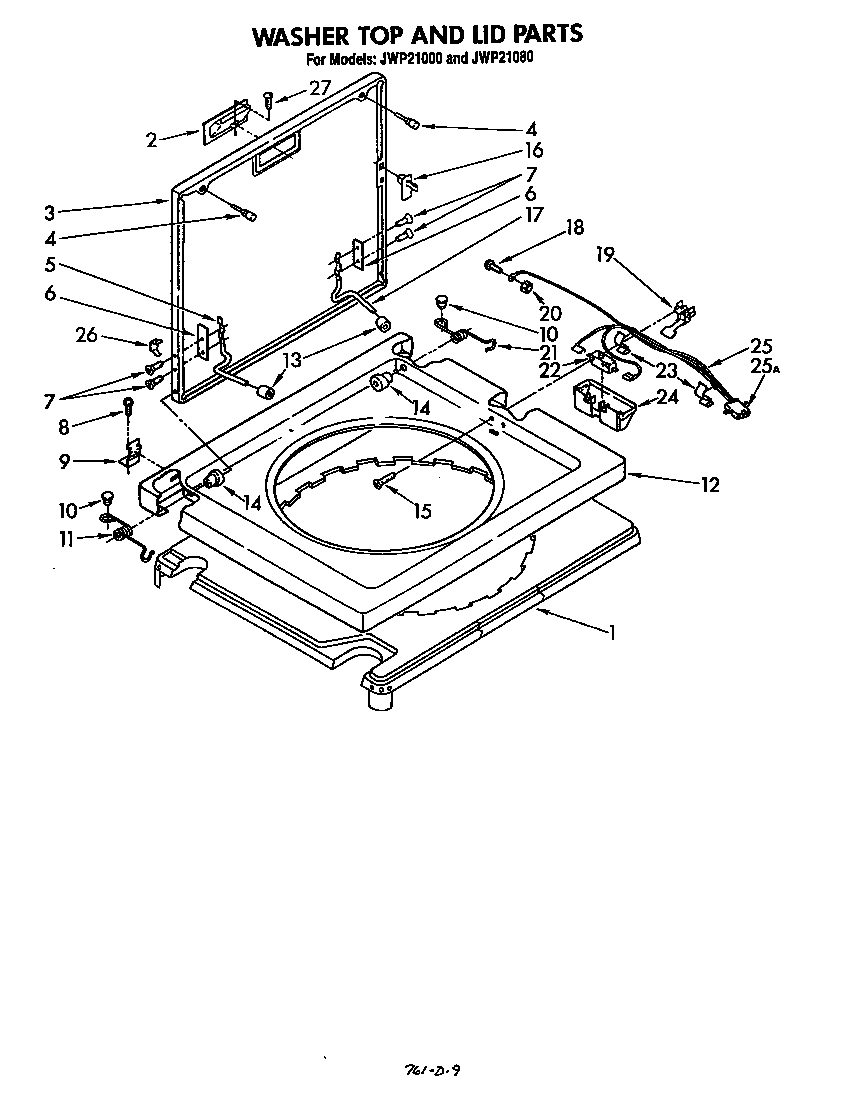 Washer top and lid