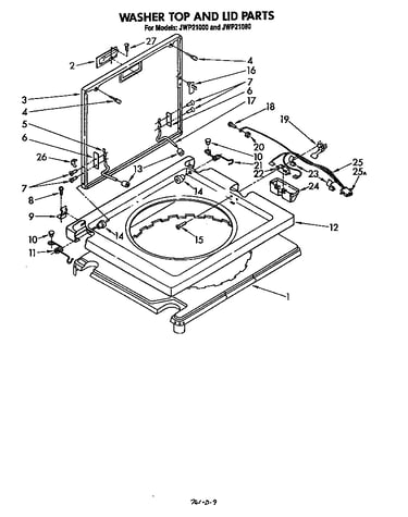Washer top and lid