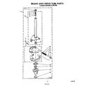 Whirlpool JWP21080 brake and drive tube diagram