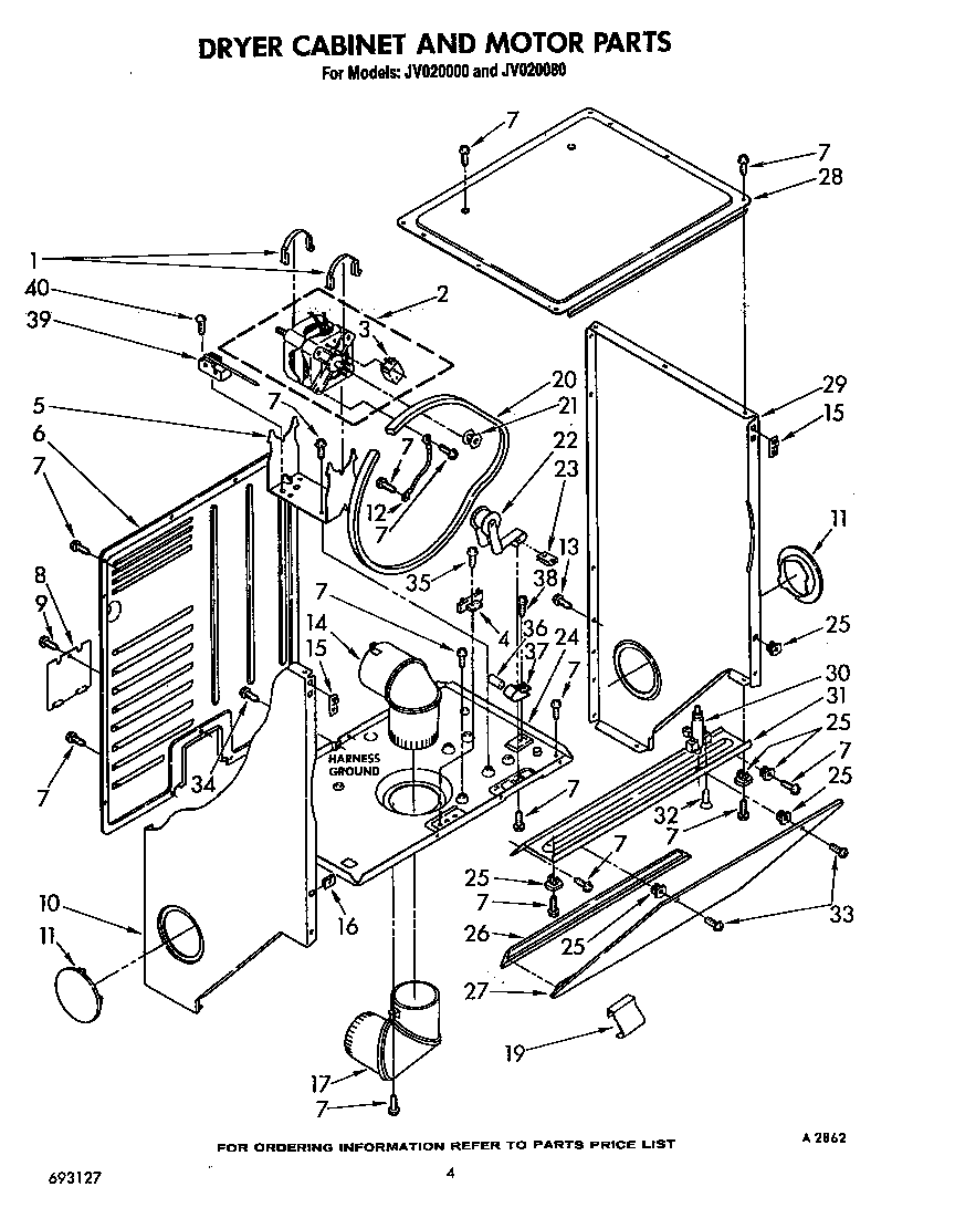 DRYER CABINET AND MOTOR