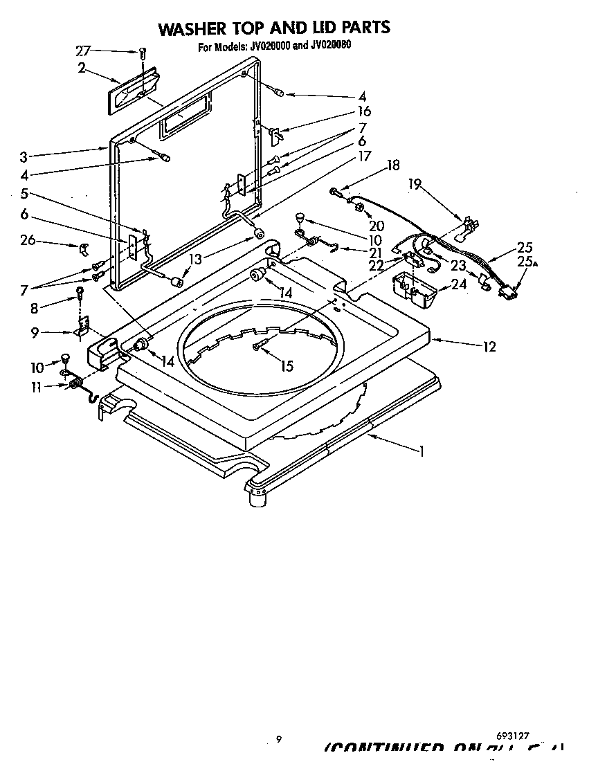 WASHER TOP AND LID