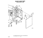 Whirlpool JV020000 washer cabinet diagram