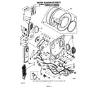 Whirlpool LT5004XSW2 dryer bulkhead diagram