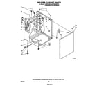 Whirlpool LT5000XSW2 washer cabinet diagram