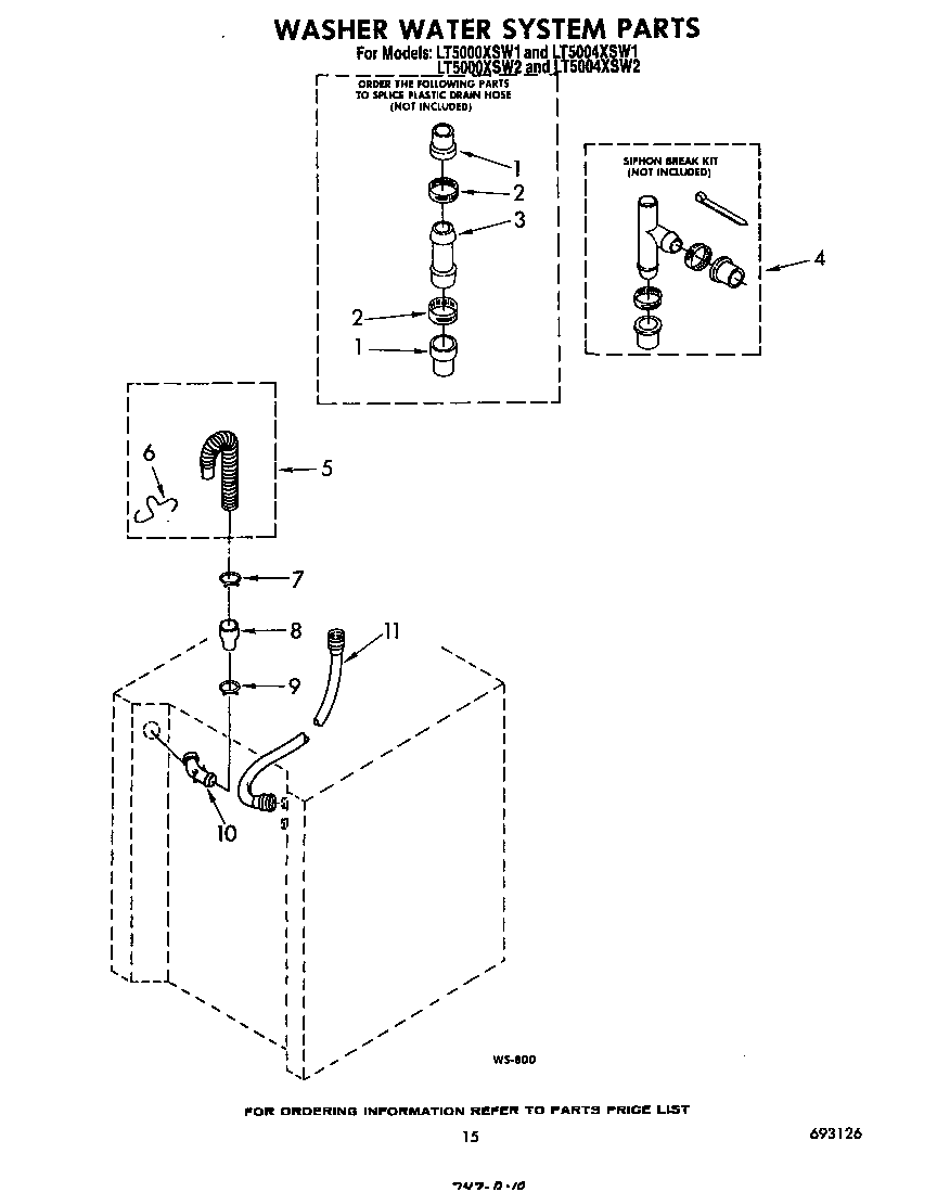 Washer water system