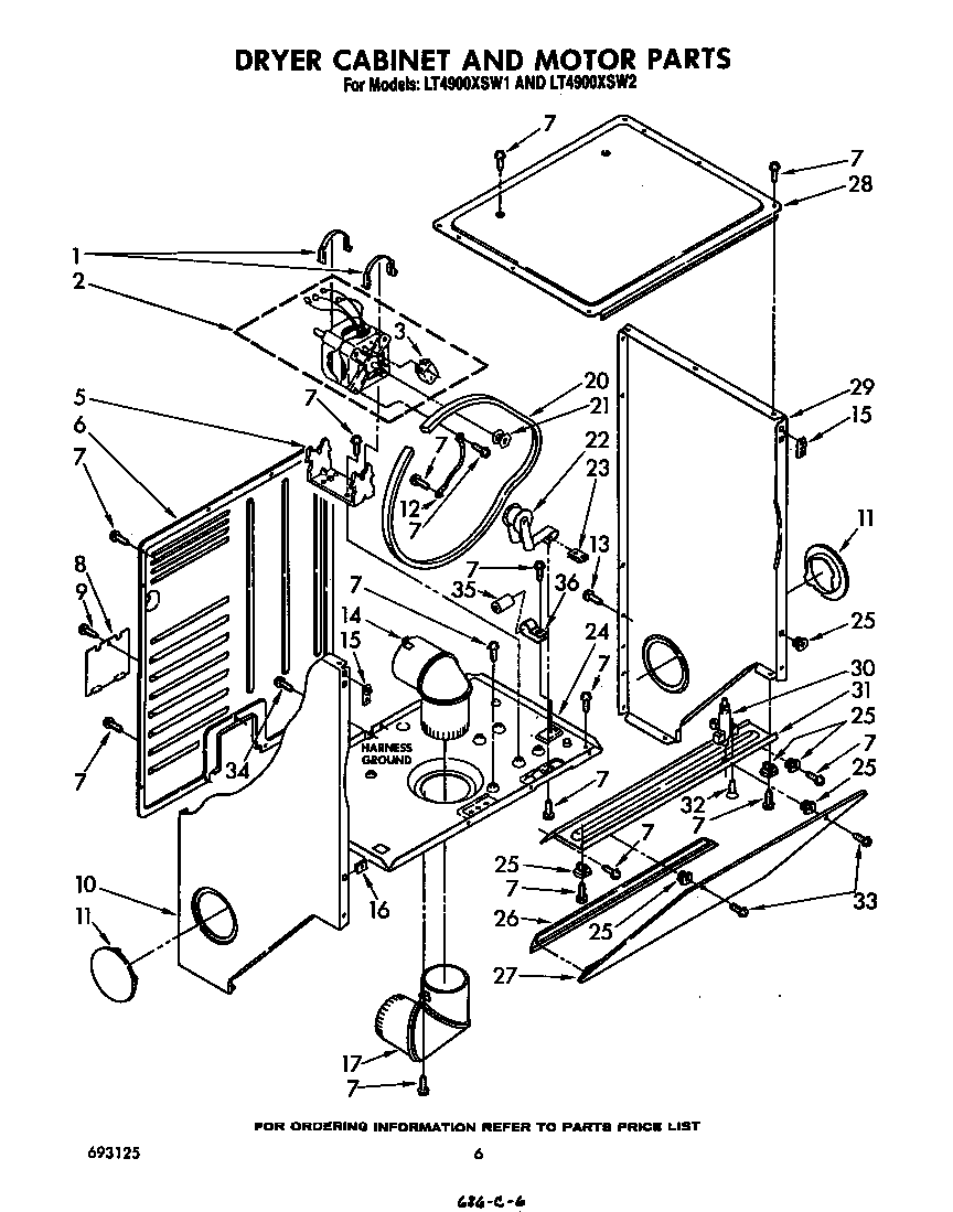 Dryer cabinet and motor