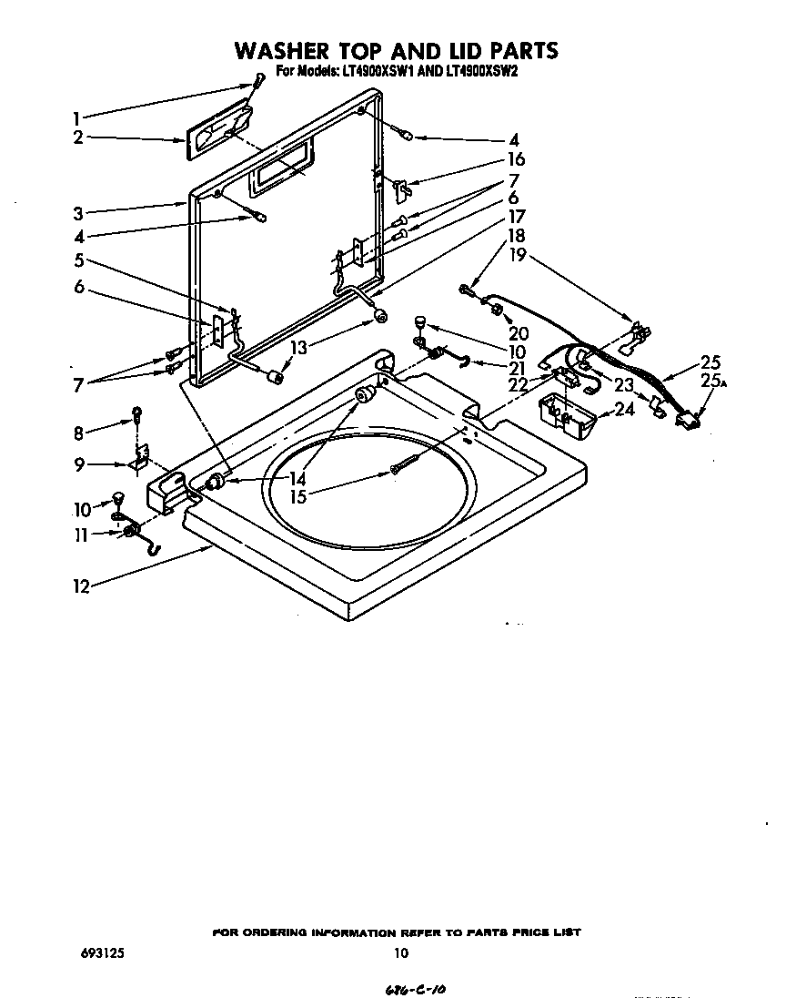 WASHER TOP AND LID