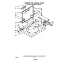 Whirlpool LT4900XSW2 washer top and lid diagram