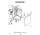 Whirlpool LT4900XSW1 washer cabinet diagram