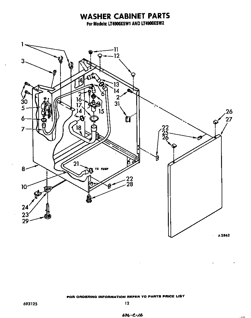 Washer cabinet