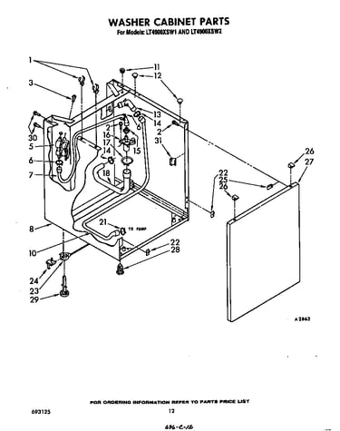 Washer cabinet