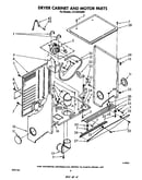 Dryer cabinet and motor
