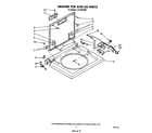 Whirlpool LT5100XSW0 washer top and lid diagram