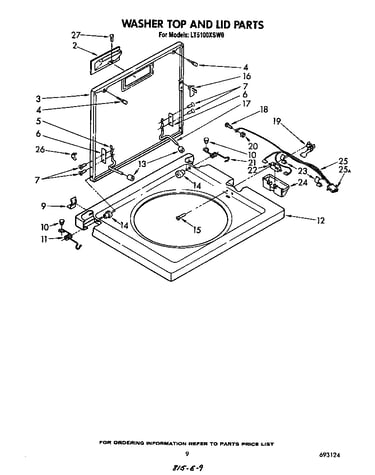 Washer top and lid