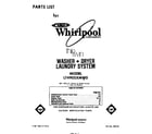 Whirlpool LT4905XMW0 front cover diagram