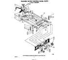 Whirlpool LT4905XMW0 washer/dryer control panel diagram