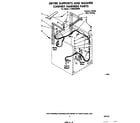 Whirlpool LT4905XMW0 dryer supports and washer cabinet harness diagram