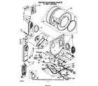 Whirlpool LT4905XMW0 dryer bulkhead diagram