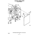 Whirlpool LT4905XMW0 washer cabinet diagram