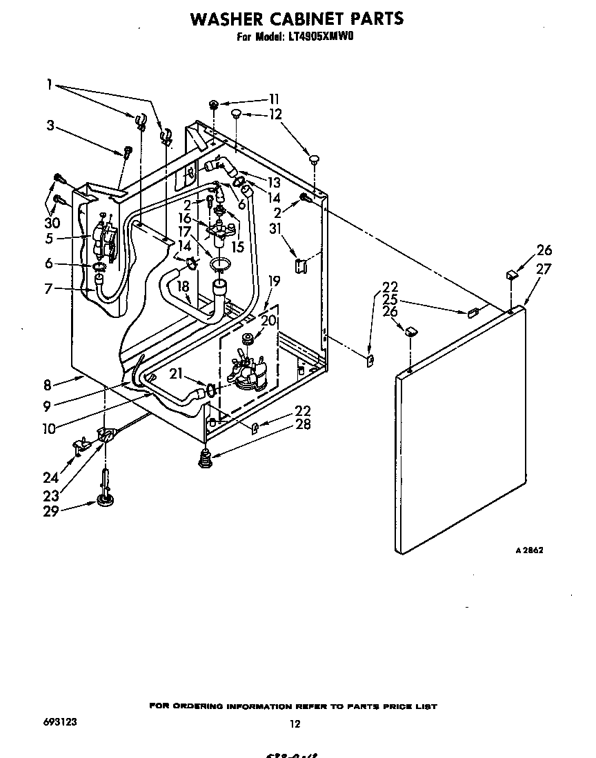 Washer cabinet