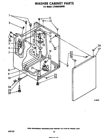 Washer cabinet