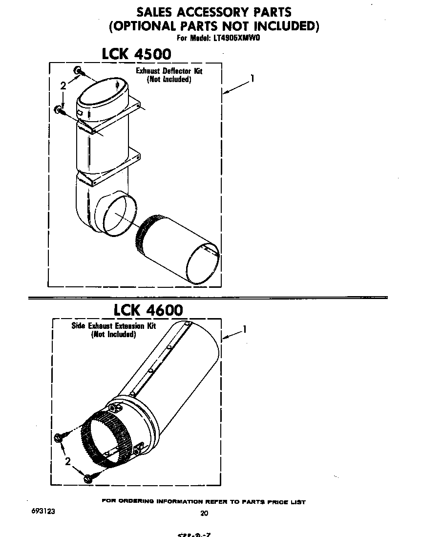 ^exhaust deflector kit lck4500