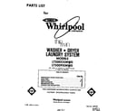 Whirlpool LT5005XMW0 front cover diagram