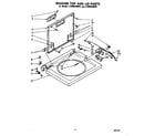 Whirlpool LT5005XMW0 washer top and lid diagram