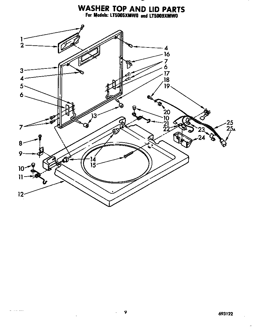 Washer top and lid