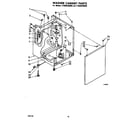 Whirlpool LT5009XMW0 washer cabinet diagram