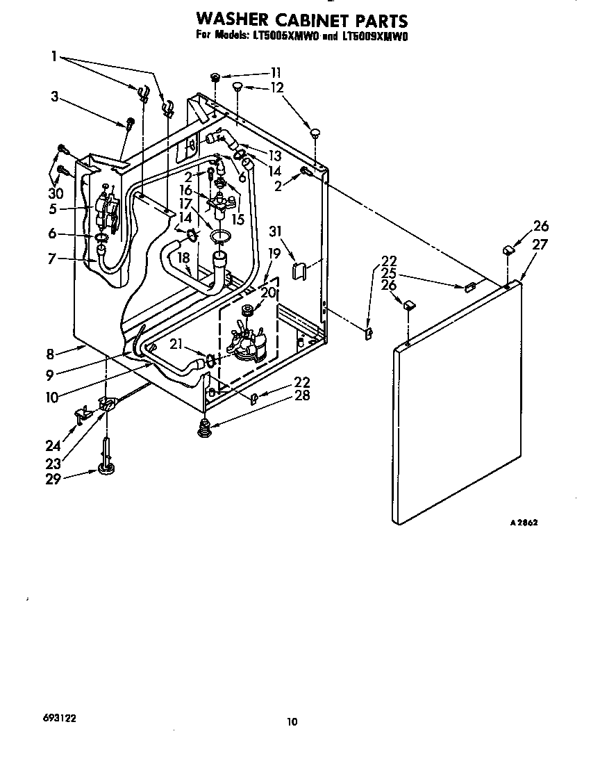 Washer cabinet
