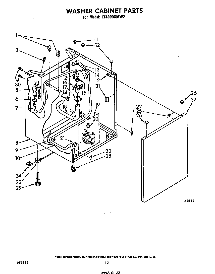Washer cabinet