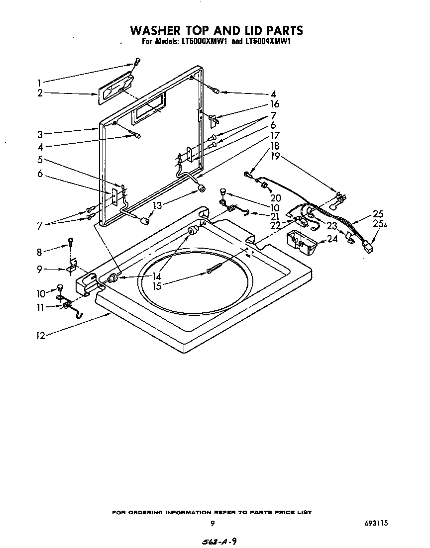 WASHER TOP AND LID