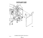 Whirlpool LT5000XMW1 washer cabinet diagram
