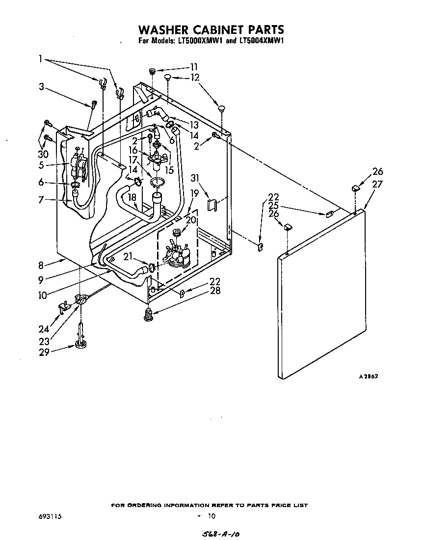 Washer cabinet