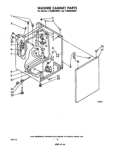Washer cabinet