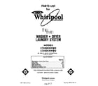 Whirlpool LT5000XMW0 front cover diagram