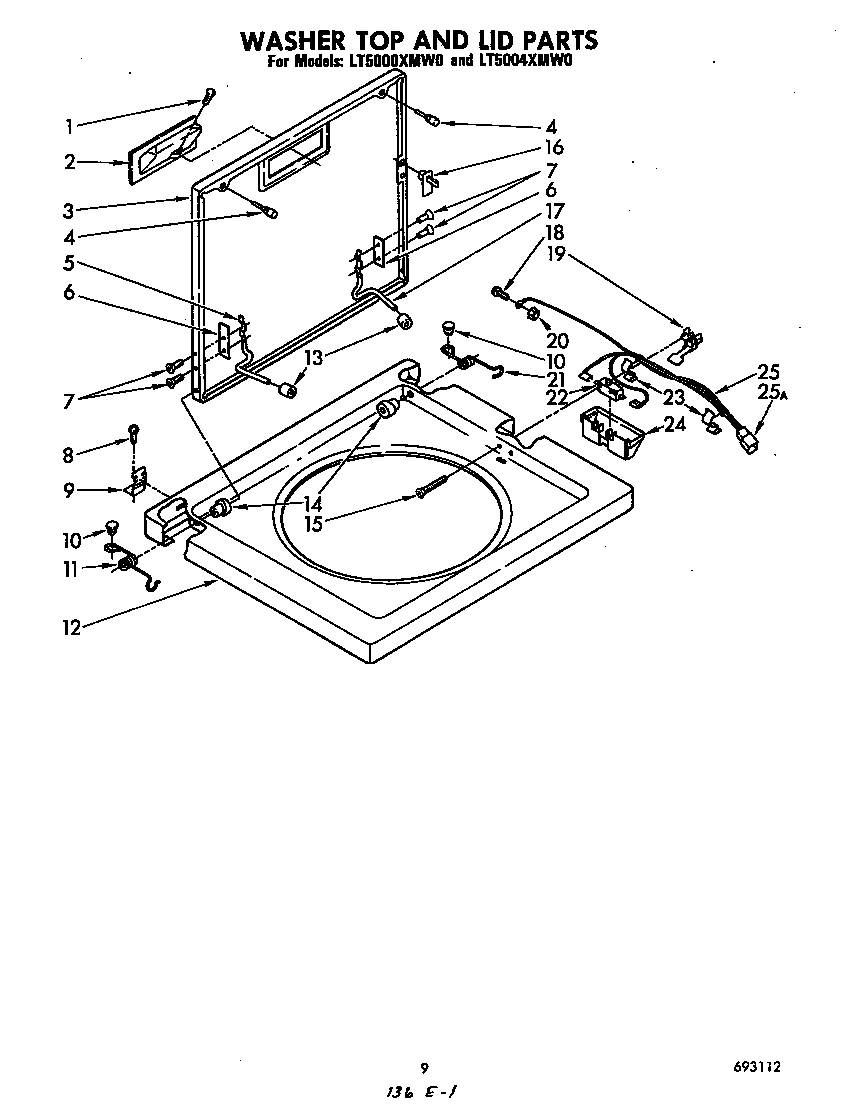 Washer top and lid