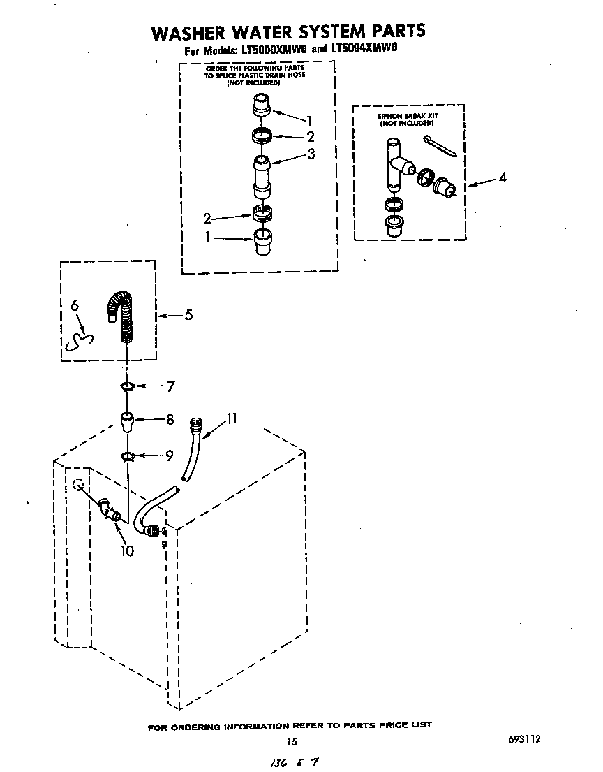 Washer water system