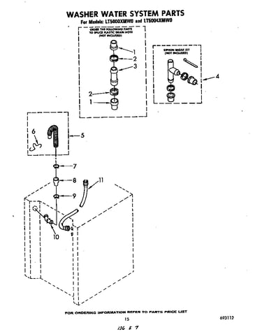 Washer water system