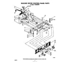 Whirlpool LT4900XMW1 washer/dryer control panel diagram