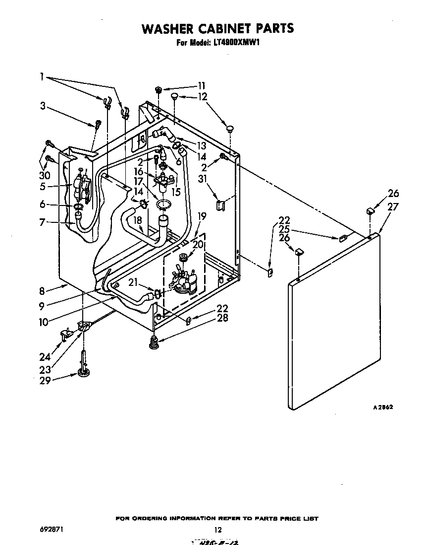 WASHER CABINET