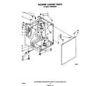 Whirlpool LT4900XMW1 washer cabinet diagram