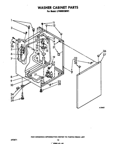 Washer cabinet