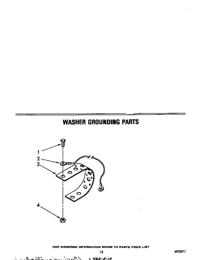 WASHER GROUNDING