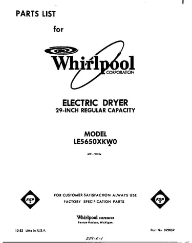 Parts diagram
