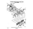 Whirlpool LT4900XMW0 washer/dryer control panel diagram